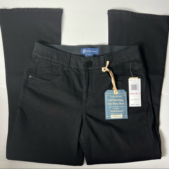 Democracy Black Ab Solution Itty Bitty Boot Jeans - Picture 5 of 12